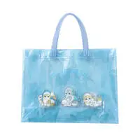 mofusand Clear PVC Tote (Pastel Shark Meow・Blue)