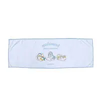 mofusand Cooling Towel (Pastel Shark Meow・Blue)