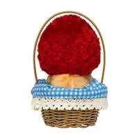 mofusand MERCI STRAWBERRY Basket Plush (Red Strawberry)
