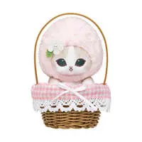 mofusand MERCI STRAWBERRY Basket Plush (Pink Strawberry)