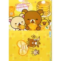 Stationery - Plastic Folder (Clear File) - RILAKKUMA / Kiiroitori & Korilakkuma