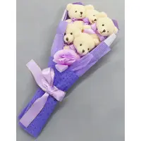 Plush (くまさんのぬいぐるみブーケ(パープル) タイトー限定)