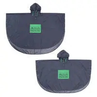 Chiikawa Packable Rain Poncho (Frog All / Charcoal)