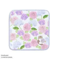 mofusand Towel Handkerchief (Hydrangea Purple)