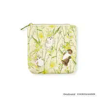 mofusand × HIBIYA-KADAN Square Flat Pouch (Yellow)