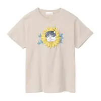 mofusand × HIBIYA-KADAN T-Shirt Sunflower Natural - M