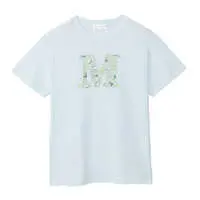 mofusand × HIBIYA-KADAN T-Shirt Botanical Pale Blue - M