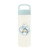 mofusand Stainless Steel Bottle with Handle 500ml (Pastel Shark Meow / Dots)