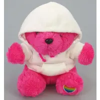 Plush (クマ(ビビッドピンク/パーカー) ぬいぐるみ 「LOVE BEAR」)