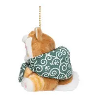mofusand Shiba Inu Meow Mascot Keychain (Red Shiba with Furoshiki)
