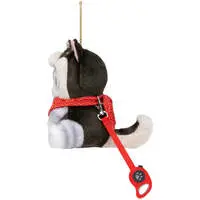 mofusand Shiba Inu Meow Mascot Keychain (Black Shiba with Bandana)