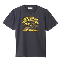 Chiikawa Dry T-shirt DANCE (Shisa & Kurimanju / Charcoal) - XL