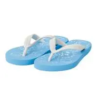 Nagano Characters Flip-flops Jiisan and Azarashi Blue - 23-23.5cm