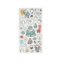 Nagano Characters Jiisan and Azarashi Sparkly Clear Stickers