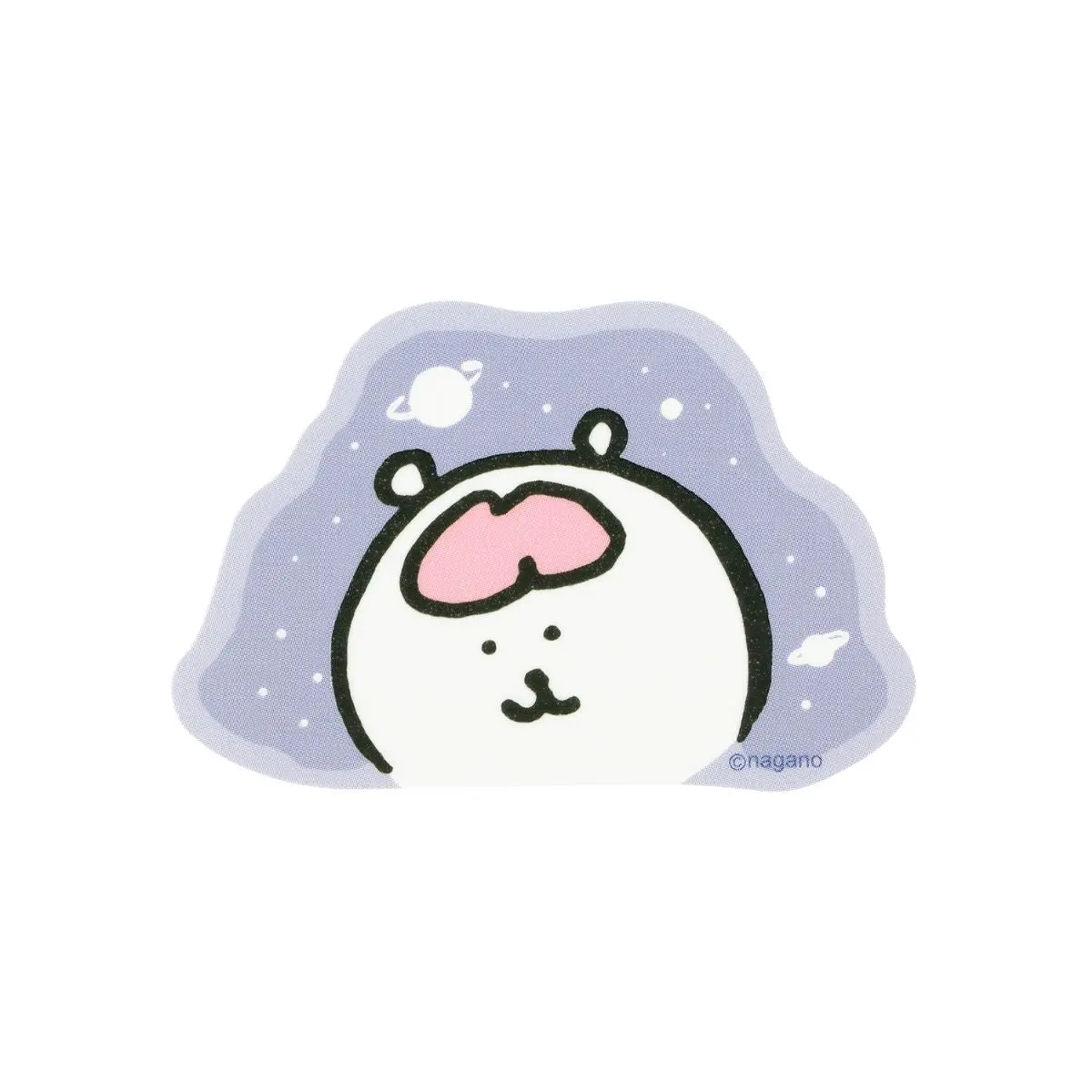Nagano Characters Glow-in-the-Dark Sticker (Joke Bear Thinking of Brains)