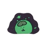 Nagano Characters Glow-in-the-Dark Sticker (Joke Bear Thinking of Brains)