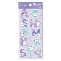 Chiikawa Fabric Alphabet Clear Sticker (Momonga)