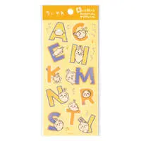 Chiikawa Fabric Alphabet Clear Sticker (Usagi)