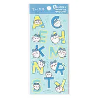 Chiikawa Fabric Alphabet Clear Sticker (Hachiware)
