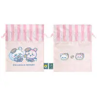 Chiikawa Bakery Drawstring Pouch (Momonga & Furuhonya)