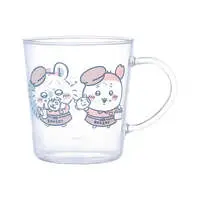 Chiikawa Bakery Heat-Resistant Glass Mug (Momonga & Furuhonya)