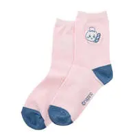 Chiikawa Bakery Crew Socks (Chiikawa / Pink / 22-24cm)