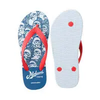 mofusand BOARD SHARK! Beach Sandals SURFING CLUB Blue