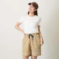 mofusand BOARD SHARK! Shorts Trim Sand Beige - L