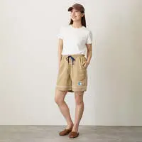 mofusand BOARD SHARK! Shorts Trim Sand Beige - L