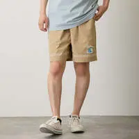 mofusand BOARD SHARK! Shorts Trim Sand Beige - L