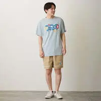 mofusand BOARD SHARK! Shorts Trim Sand Beige - L