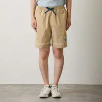 mofusand BOARD SHARK! Shorts Trim Sand Beige - L