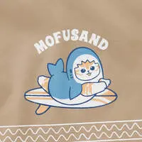 mofusand BOARD SHARK! Shorts Trim Sand Beige - L