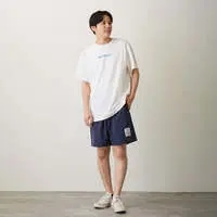 mofusand BOARD SHARK! Shorts JUST CHILLING Blue - M