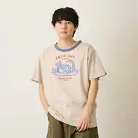 mofusand BOARD SHARK! T-Shirt CHILL OUT Mocha - XL