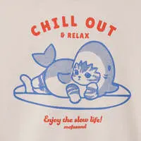 mofusand BOARD SHARK! T-Shirt CHILL OUT Mocha - XL