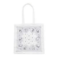mofusand BOARD SHARK! Towel Tote wave White