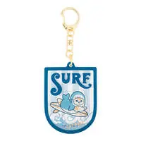 mofusand BOARD SHARK! Shaker Acrylic Key ring (SURF)