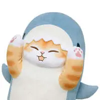 mofusand BOARD SHARK! Long Shark Meow Cushion Plush
