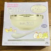 Bowl - Sumikko Gurashi / Shirokuma & Penguin? & Ebifurai no Shippo (Nulpi Chan) & Neko (Gattinosh)