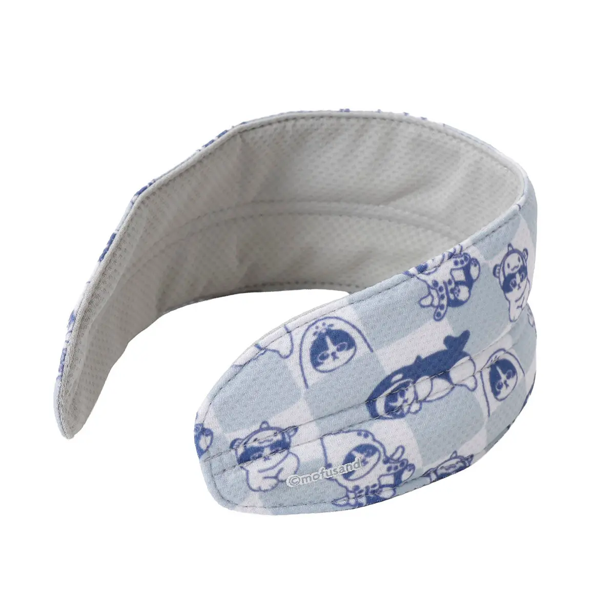 mofusand Neck Cooler Marine Life Meow Blue