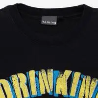 Chiikawa T-shirt DRINKING LICENCE (Black) - XL