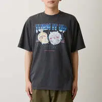 Chiikawa T-shirt TURN IT UP (Charcoal) - L