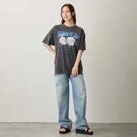 Chiikawa T-shirt TURN IT UP (Charcoal) - L