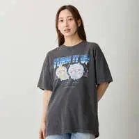 Chiikawa T-shirt TURN IT UP (Charcoal) - L