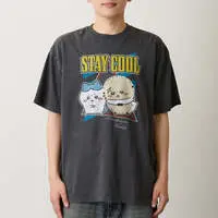 Chiikawa T-shirt STAY COOL (Charcoal) - XL