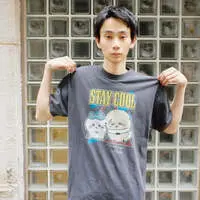 Chiikawa T-shirt STAY COOL (Charcoal) - XL