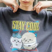 Chiikawa T-shirt STAY COOL (Charcoal) - XL