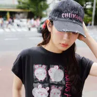 Chiikawa Wide Sleeveless FRIENDS ABOVE ALL (Black) - M