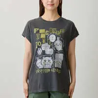Chiikawa Wide Sleeveless FOCUSED ON FOOD (Charcoal) - M